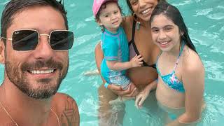 Diego Grossi e Franciele Almeida curtem férias juntos