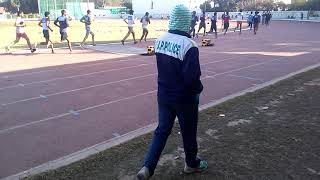 Up police 2018 physical 4800 m. # 35 bn. PAC ground Lucknow # 14/1/2019 # 3rd batch running