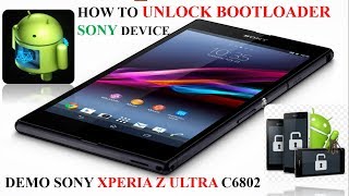 how to unlock bootloader sony xperia device