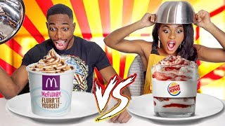 BURGER KING VS MCDONALD'S CHALLENGE ⎪D&B FOREVER