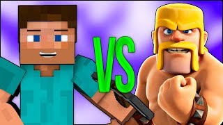 CLASH ROYALE VS MINECRAFT | СУПЕР РЭП БИТВА | Майнкрафт скачать ПРОТИВ Клеш Рояль обновление