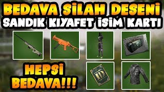 BEDAVA VPN İLE SİLAH DESENİ KIYAFET SANDIK İSİM DEĞİŞTİRME ALMA HİLE GİBİ Pubg Mobile