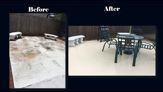 DIY Refinishing a Concrete Patio Floor