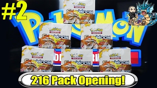Sun & Moon Booster Box Case #2 - 6 Booster Boxes! 216 Pokemon TCG Booster Packs!