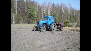 посадка картофеля картофелесажалкой л-204