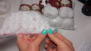 Белый кардиган из Alize Kid Mohair / Кид Мохер. Небольшая печалька. ?