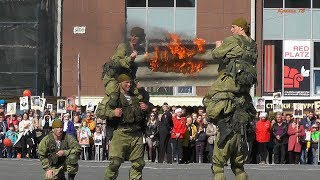 Показательные выступления разведчиков  -  9 мая 2018.
