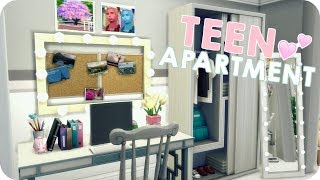 TEEN APARTMENT | Sims 4 Speed Build