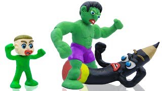 LUKA BABY MEETS SUPERHERO DRAWING ? Play Doh Cartoons For Kids Animation
