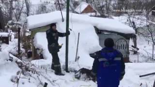 Монтаж винтовых свай зимой