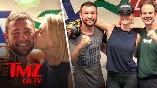Charlize Theron Trades Punches & Kisses With Boxing Champ! | TMZ TV