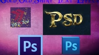 Gold,Shiny Text Effect In Photoshop