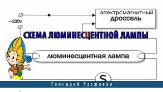 Схема люминесцентной лампы