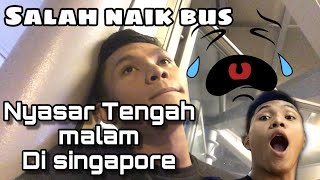 challenge keliling singapore sendirian , pertama kali kesingapore , nyasar , salah naik bus