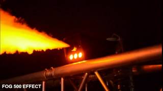 MAQUINA DE HUMO 500W CON LED DE 3W AMBAR EFECTO FUEGO