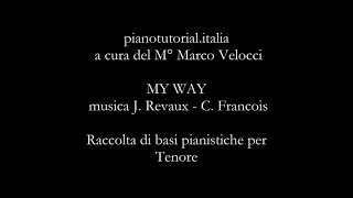 MY WAY - J. Revaux - C. Francois  - Backing track - piano bases collection