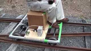 ナローゲージにVVVFインバーター車投入! 自作電動トロッコ走行-遠山林鉄-