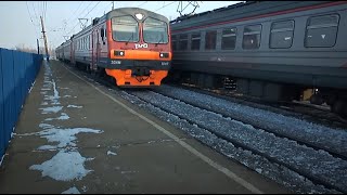 Электропоезда ЭД4М-0231 и ЭД4М-1047/1048