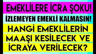 Emekli için şok haber! Kimlerin emeklilik maaşı iptal edilecek?