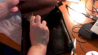 Посылка из Китая сумка кожаная мужская Polo