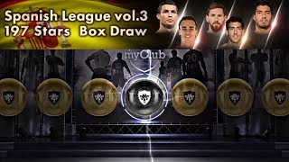 PES 2018 MOBILE Spanish League vol.3 197 Stars Box Draw Opening | PES MOBILE KHMER