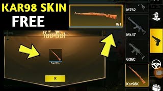 GET KAR98 ORANGE GUN SKIN FREE | PUBG MOBILE FREE GUN SKINS | FREE GUN SKINS IN PUBG MOBILE
