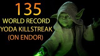 Battlefront-2 135 Yoda Old World Record Killstreak/Gameplay
