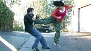 Taekwondo Girl vs Boxing Guy | Martial Arts Action Scene