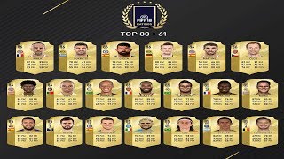 FIFA 18 PLAYER RATINGS | Top 100! | FIFA 18 Ultimate Team (80-61)