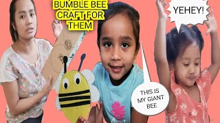STAY AT HOME PINAY MOM IN CANADA- GUMAWA NG BUMBLE BEE CRAFT//NO SCREEN ACTIVITY FOR MY KIDS