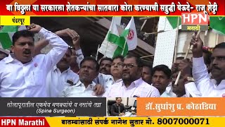 बा विठ्ठला या सरकारला शेतकऱ्यांचा सातबारा कोरा करण्याची सद्बुद्धी येऊदे- राजू शेट्टी  | RAJU SHETTY