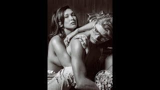 Nobody's looking at your glasses! Bella Hadid strips topless for smoking hot campaign