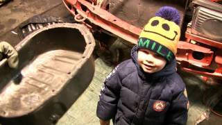 w123 замена масла и ремонт поддона и сливной пробки