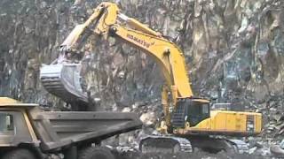 Komatsu PC750SE + Komatsu HD605