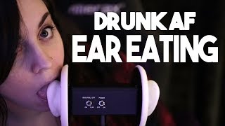 ?️ // [ASMR] Drunk AF Ear Eating! [mouth sounds] [kissing] [licking] [rambling] [nibbles]