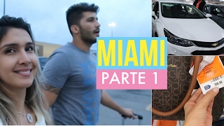 Miami - Chegada, Aluguel de carro, Quarto do Hotel, Bubba Gump e comprinhas!