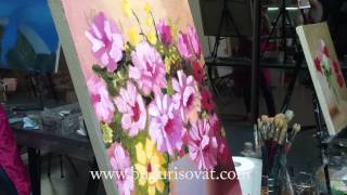 Мастер-класс по живописи маслом. Пишем Розовые пионы