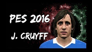 PES 2016 Johan Cruyff face _ download _ Holland Classic