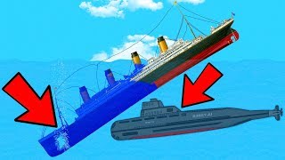 ТИТАНИК ПОТОПИЛА ПОДВОДНАЯ ЛОДКА?! НАМ ВРАЛИ 100 ЛЕТ?! КРУШЕНИЕ ТИТАНИКА В FLOATING SANDBOX!