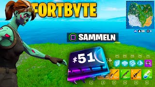 Fortnite: Gackerschritt Emote bei Schalis Bananenstand | Fortbyte 51