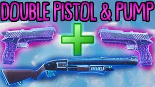 DOUBLE PISTOL + PUMPGUN TRICK! | (Mächtig) | Fortnite Battle Royale