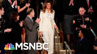 Melania Arrives Separately From President Donald Trump To State Of The Union | MSNBC