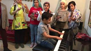Pink Panther piano performance by Amir Farbod Fattah, 10, of Kalardasht mazandaran iran