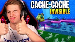 CACHE CACHE INVISIBLE SUR FORTNITE CRÉATIF !!