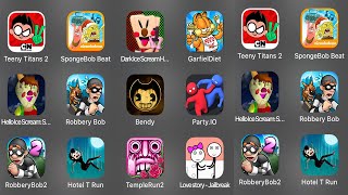 Teeny Titans 2,SpongeBob Beat,Dark Ice Scream Hint,GarfielDiet,Hello Ice Scream: Scary Evil
