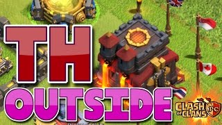 Clash Of Clans - Why Do People Put The Town Hall On The Outside? Explained! (Farming)