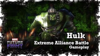Marvel: Future Fight - Hulk Tier 2 Gamma Overload Gameplay | Extreme Alliance Battle