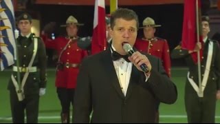 BC Lions vs. Winnipeg Blue Bombers  2016 | National Anthem Sang By Denis Mayer Jr.