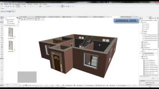 ARCHICAD  project home lessons 10( Автоматическое копирование элементов по этажам )