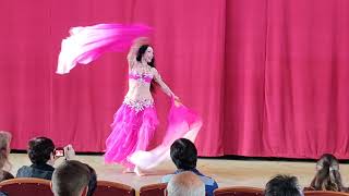 Восточный танец с веерами. Танец живота. Belly dance. Dance with fans